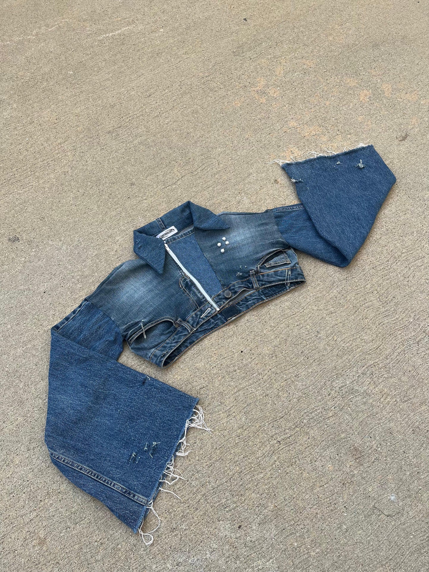 Blue denim set